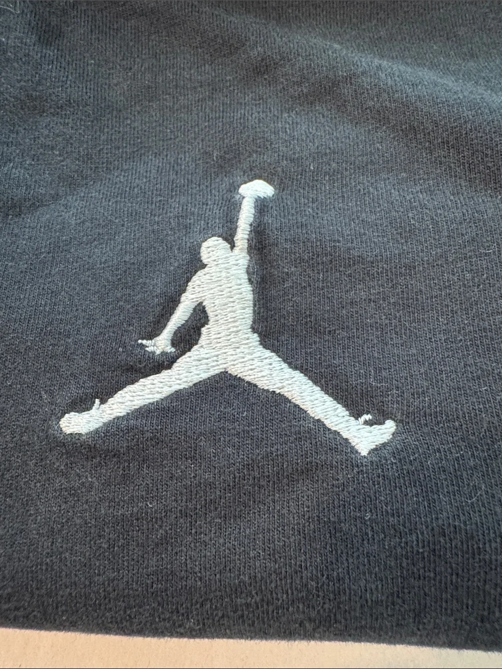 Jordan Air Black Short-Sleeve T-Shirt White Jumpman Logo Size Medium DC7485-010